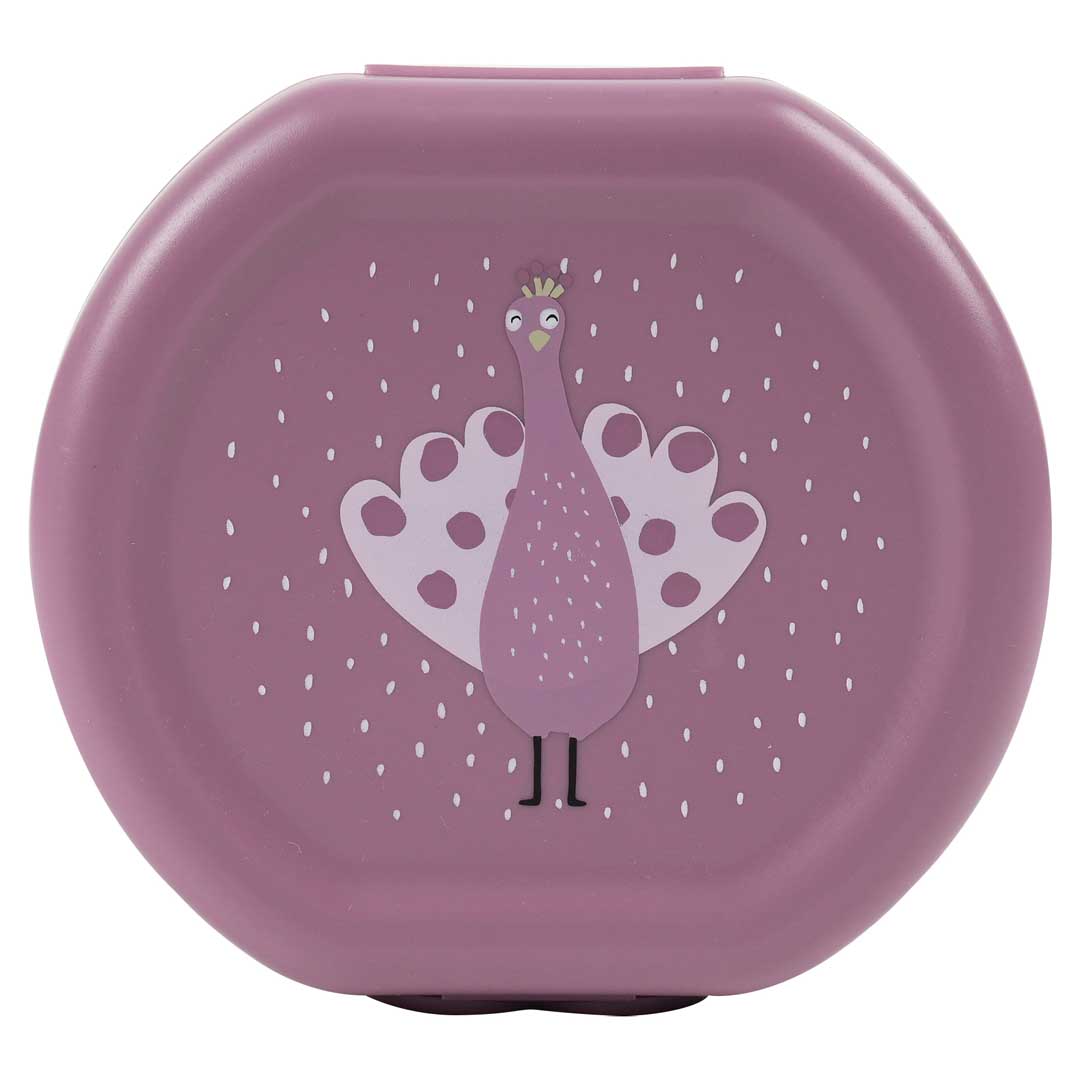 Snack box with clip - 2pcs - Mrs. Peacock